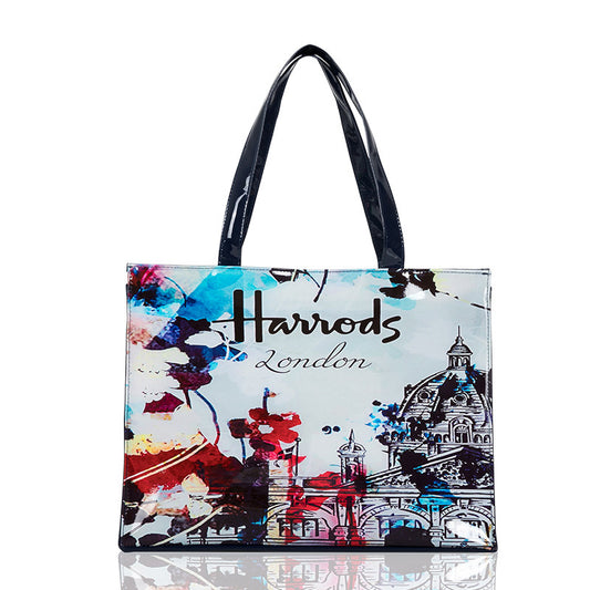 Colorful City Life Large-capacity Waterproof Tote Bag