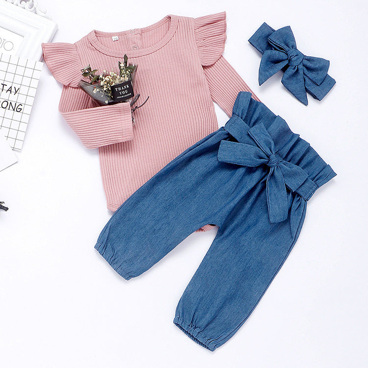 Cute Baby bag hip one-piece suit