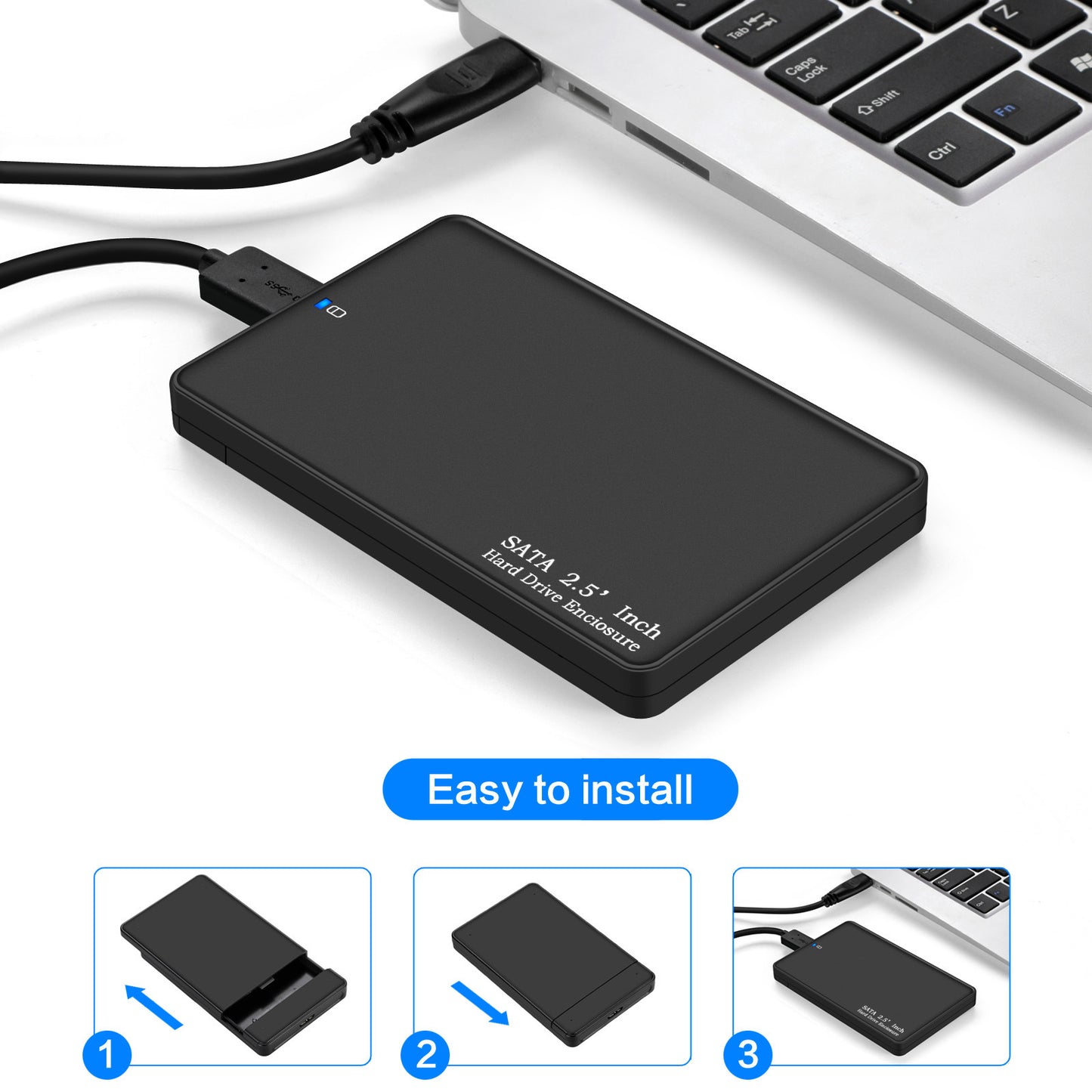 2.5 Inch Mobile Hard Disk Box Usb3.0 Serial SATA Solid State SSD Mechanical Disk Mobile Hard Disk Box