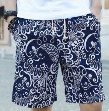 Men Linen Beach shorts