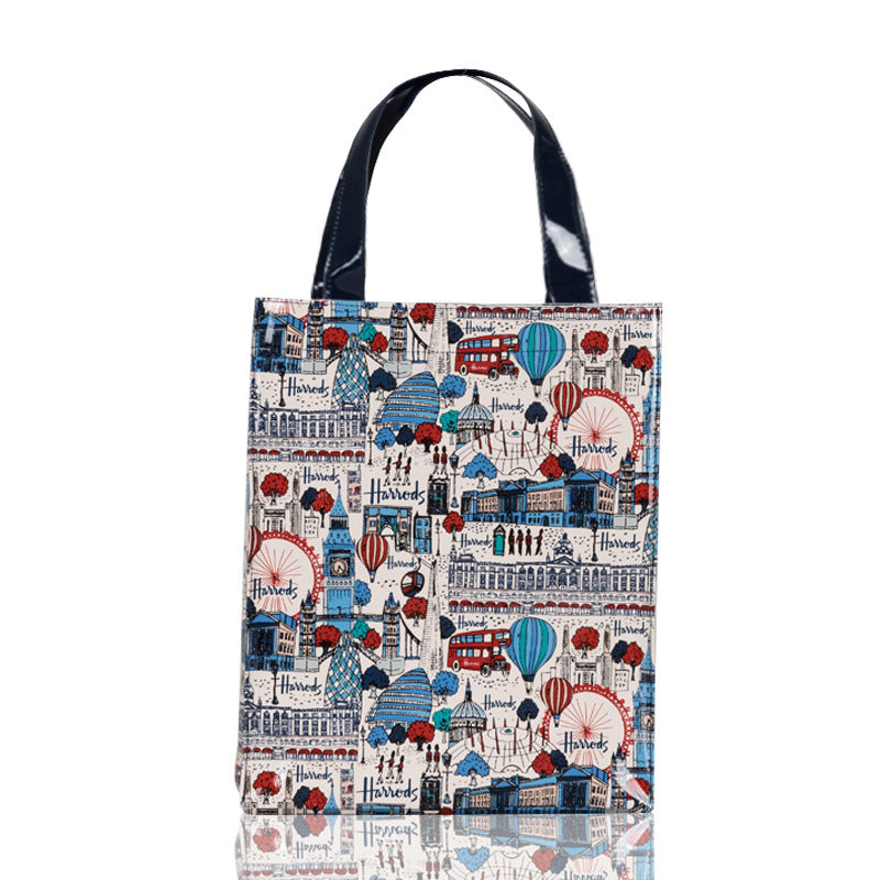 Colorful City Life Large-capacity Waterproof Tote Bag