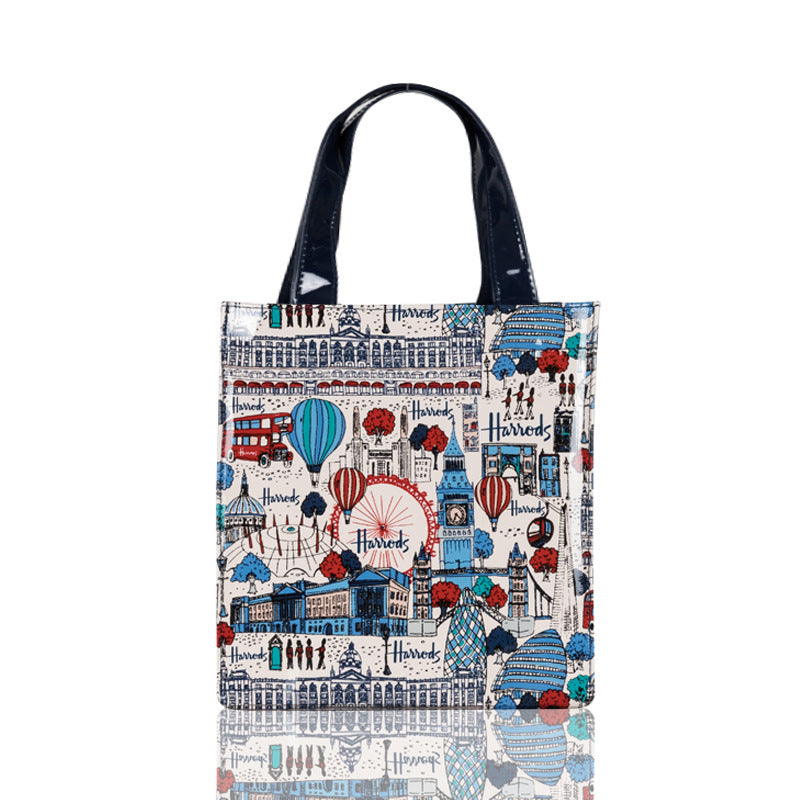 Colorful City Life Large-capacity Waterproof Tote Bag