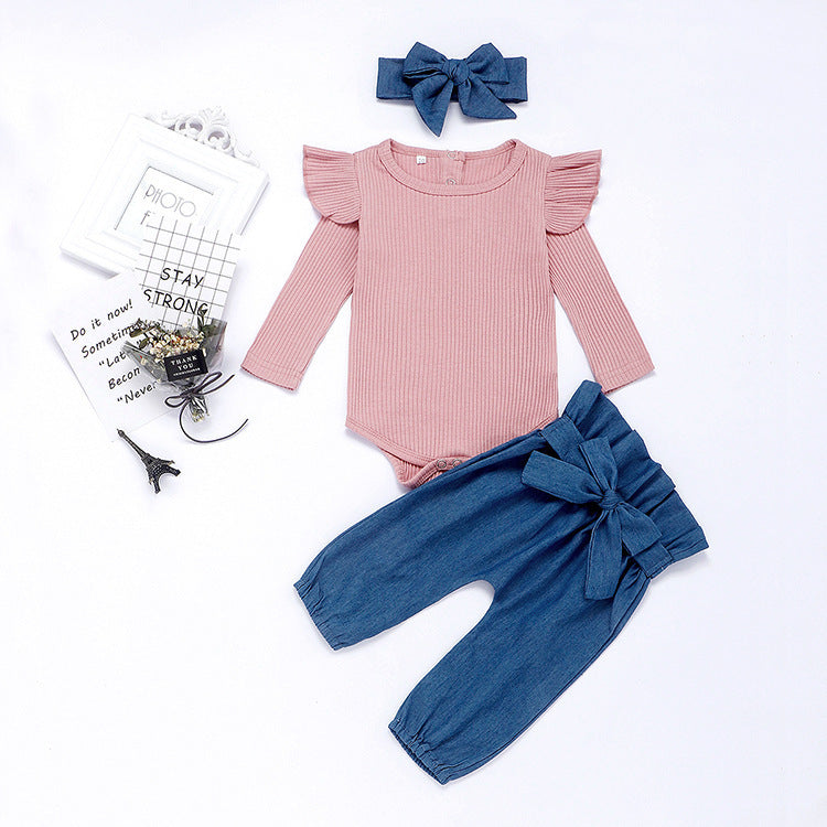 Cute Baby bag hip one-piece suit